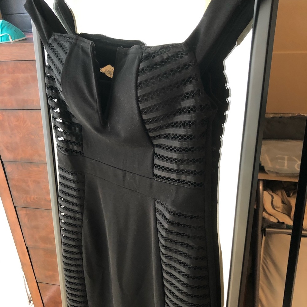 Black off shoulder dress